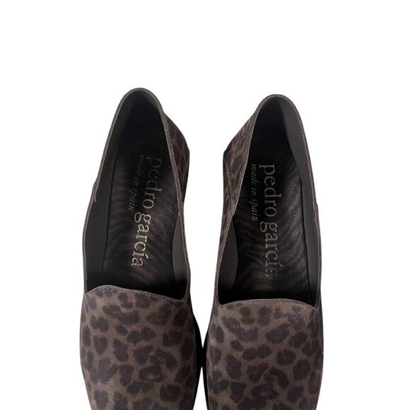 Pedro Garcia Womens Slip On Cheetah/Leopard‎ Suede Loafers Size 37 - Picture 5 of 5